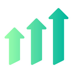 growth gradient icon