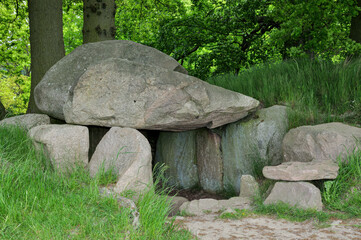 Grosssteingrab bei Lancken-Granitz,Insel Rügen,Ostsee,MV,Deutschland
