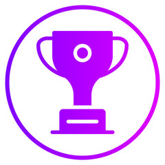 trophy gradient icon