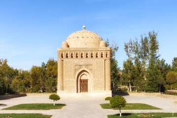 Historical building of Ismail Samani Mausoleum, Bukhara, Uzbekistan