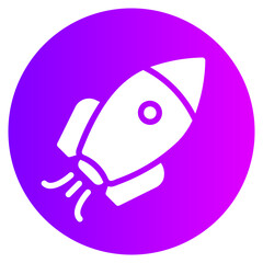 rocket gradient icon