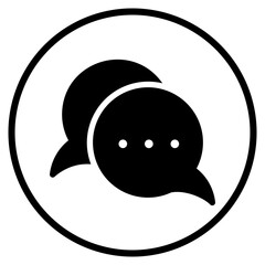 discussion glyph icon