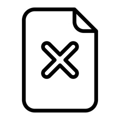 Obraz premium Incomprehension line icon