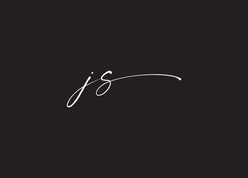 JS Modern Initial letters Logo Design