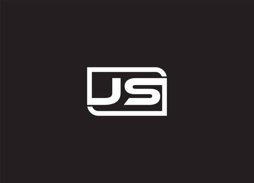 JS Modern Initial letters Logo Design