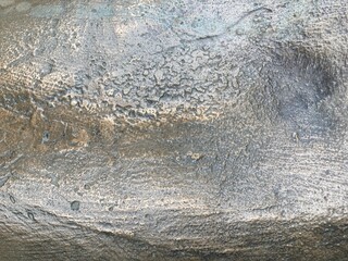 bronze color uneven surface as close up