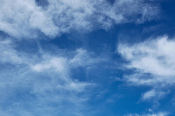 Beautiful morning sky with clouds.