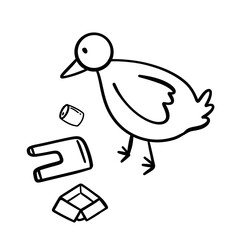 bird with environment