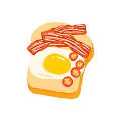 fried egg on toast
