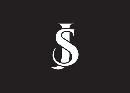 JS Modern Initial letters Logo Design