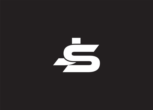 JS Modern Initial letters Logo Design
