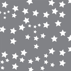 Stars set background pattern illustration vector on gray background 