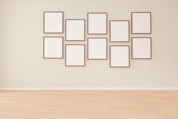 Photo frame mock up 3d rendering
