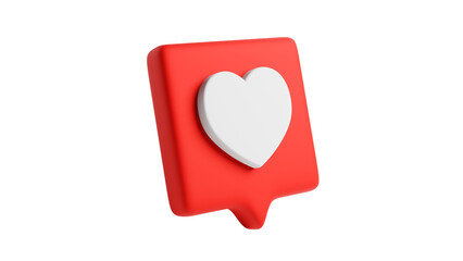 Icono de un corazón para redes sociales y comunicación - obrazy, fototapety, plakaty