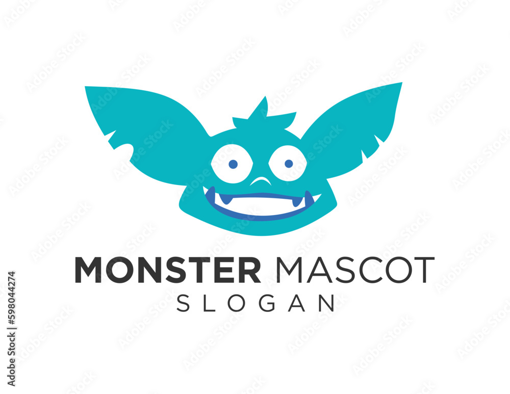 Aufkleber logo design about monster on a white background. created using the coreldraw application.