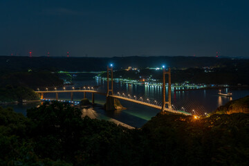 呼子大橋の夜景