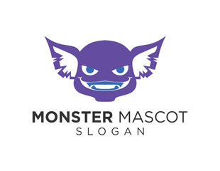Logo design about Monster on a white background. created using the CorelDraw application.