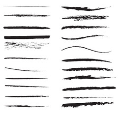 set of hand drawn frames  underlines set vector hand made 