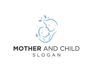 Logo design about Mother And baby on a white background. created using the CorelDraw application.