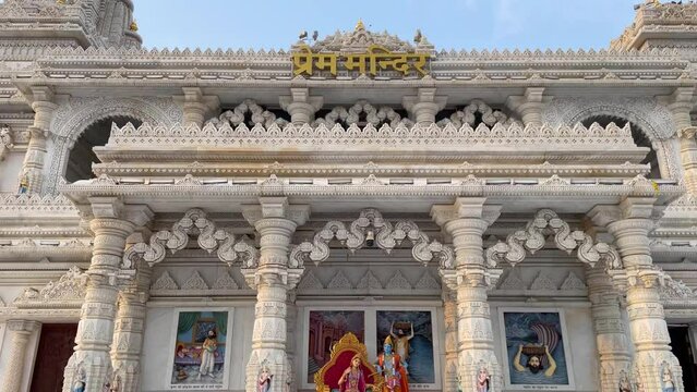 Prem Mandir is a Hindu temple dedicated to Shri Radha Krishna, located in the holy city of Vrindavan, Uttar Pradesh, India
