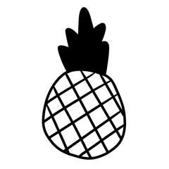 pineapple artline doodle
