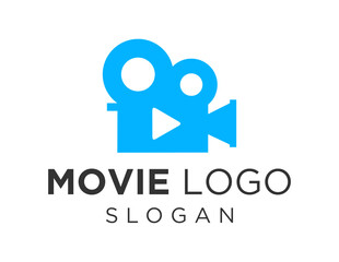 Logo design about Movie on a white background. created using the CorelDraw application.