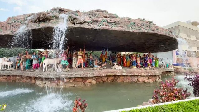 Prem Mandir is a Hindu temple dedicated to Shri Radha Krishna, located in the holy city of Vrindavan, Uttar Pradesh, India