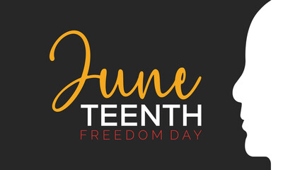 June teenth freedom day on june 19. banner design template Vector illustration background design.