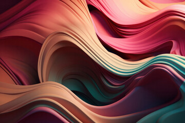Minimalist Abstract Curves Background Design