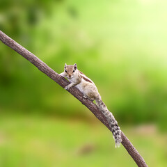 Squirrel on a branch