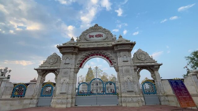 Prem Mandir is a Hindu temple dedicated to Shri Radha Krishna, located in the holy city of Vrindavan, Uttar Pradesh, India