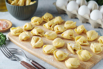 Tortellini - dumplings typical dish from Italian cuisine	