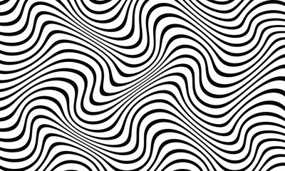 Fototapeta na wymiar abstract seamless horizontal wave line pattern vector art.