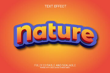 Nature 3D Vector Editable Text Effect 