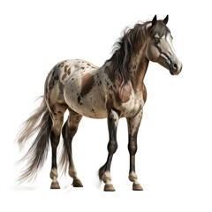 Obraz premium wild horse standing isolated on white