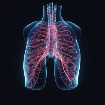 Lungs Human Respiratory System Anatomy For Medical Concept 