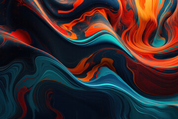 Fototapeta na wymiar Colorful Liquid Paint Background Design