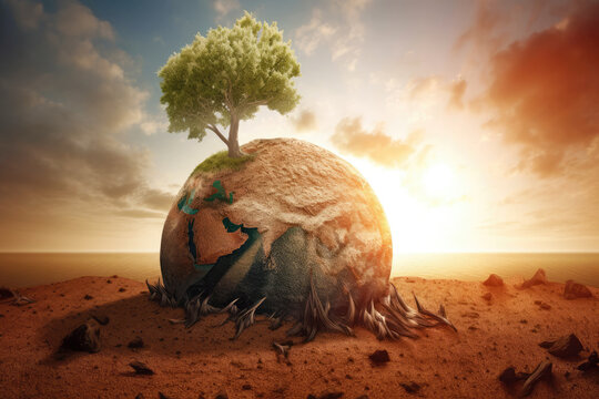 Climate change, ecology concept image - Generative AI