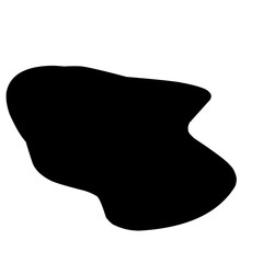 Puddle Silhouette Icon 