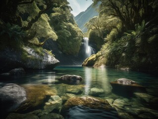 Fiordland National Park Waterfall: A Majestic Natural Wonder