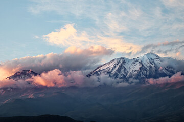 Der majest&auml;tische Vulkan Chachani in Arequipa, peru.