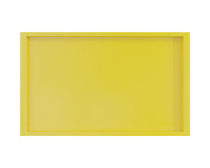 banner yellow 3d render png