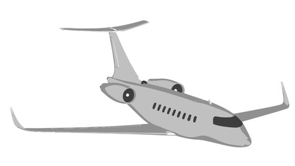 illustration of a jet airplane