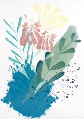 Flowers watercolor 