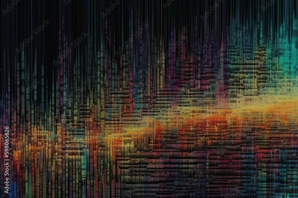 Poster colorful abstract background with intersecting lines. generative ai generative ai