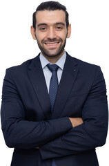  Middle East Businessman with Folded Arms Pose