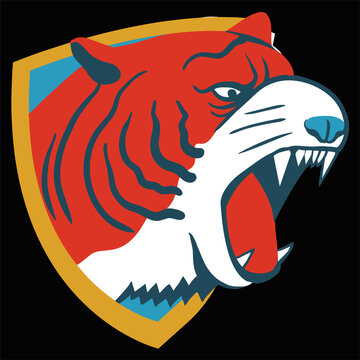 recommend clip art: Roaring Tiger Gaming Logo Vector illustration Artwork