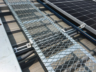 install the walkway for maintenance of solar rooftop system