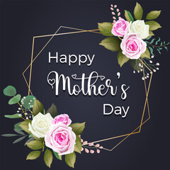 Happy mother's day banner or happy mother's day event poster background