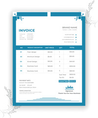 Invoice design template.